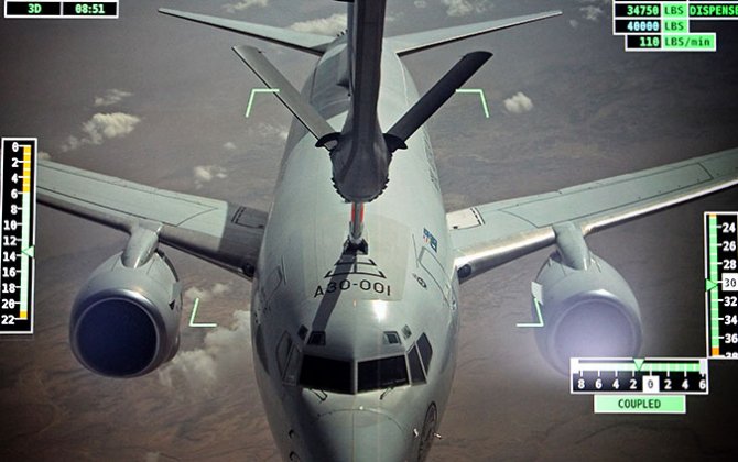KC-30 uses its boom on operations for the first time