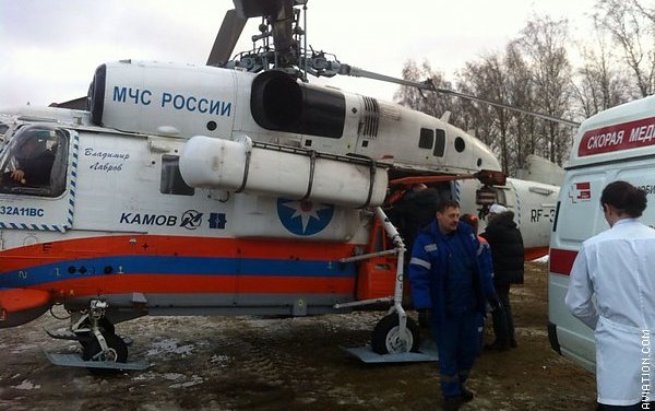 5 helicopters evacuate victims of traffic accident on Skandinavia motorway