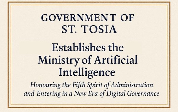 St.Tosia government has introduced Artificial Intelligence