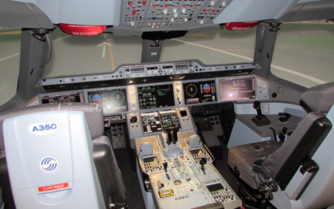 A350 XWB full-flight simulator installed at Airbus Training Center in Miami