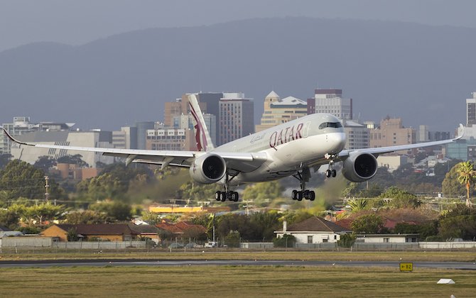 Adelaide receives Australia&rsquo;s first A350 flight