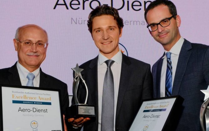 Aero-Dienst has received the Bombardier Business Aircraft Excellence Award for the second year running