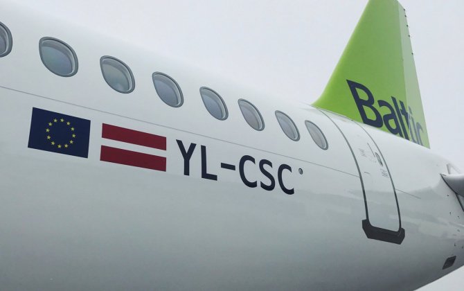 airBaltic Receives Third CS300 Aircraft