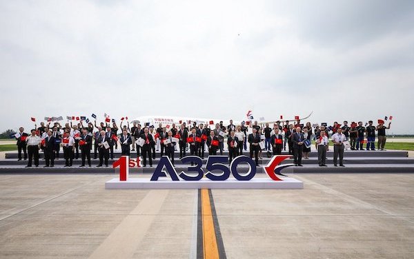 Airbus delivers first A350 from its widebody completion & delivery centre in China