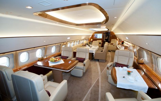 Airbus displays ACJ319 at ABACE show