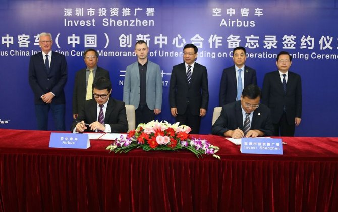 Airbus selects Shenzhen for its China Innovation Centre