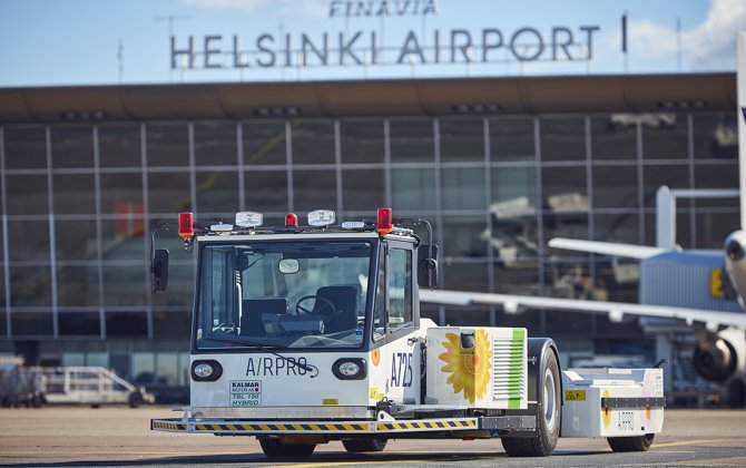 Airpro brings electric pushback tractors to Helsinki Airport