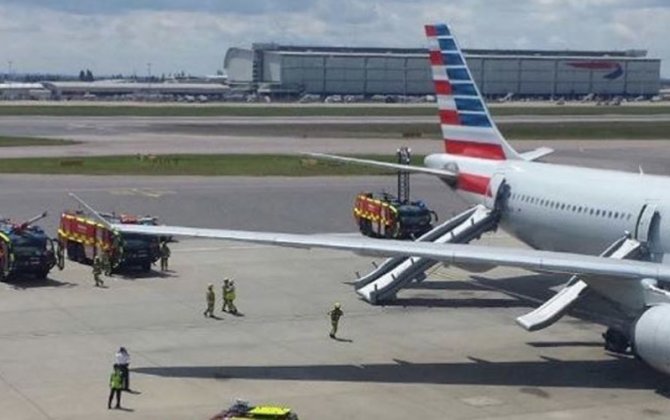 American Airlines flight evacuated at London Heathrow Airport