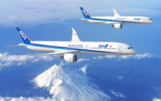 ANA expands fleet placing an order for 20 New Boeing 787s