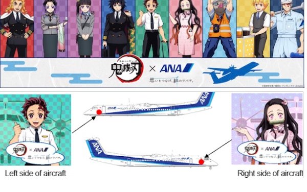 ANA will introduce "Demon Slayer: Kimetsu no Yaiba"  livery design on DHC8-400 aircraft