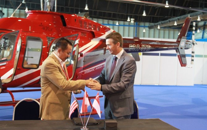 Bell Helicopter and Air Pacific Utama celebrate number of firsts at Rotorcraft Asia