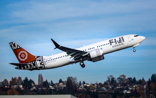 Boeing Delivers Fiji Airways' First 737 MAX Airplane