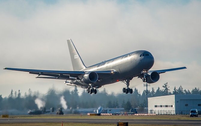 Boeing KC-46A Tanker for U.S. Air Force Completes First Flight