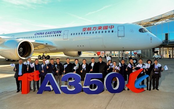 China Eastern Airlines takes delivery of its first Airbus A350-900