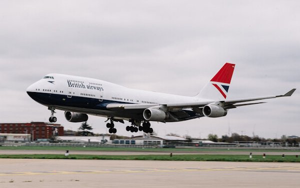 Cleared for take off - British Airways final Heathrow 747 aircraft 