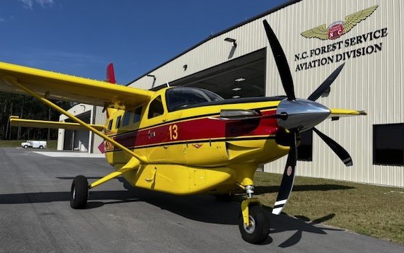Daher delivers its 1st Kodiak 100 with a five-blade composite propeller to North Carolina Forest Service