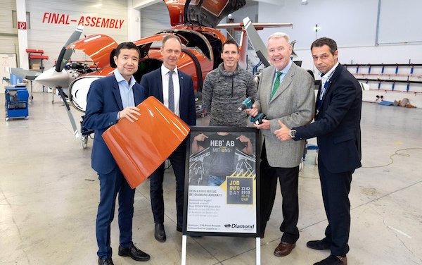 Diamond Aircraft needs more than 200 employees in Austria and Canada for increased production