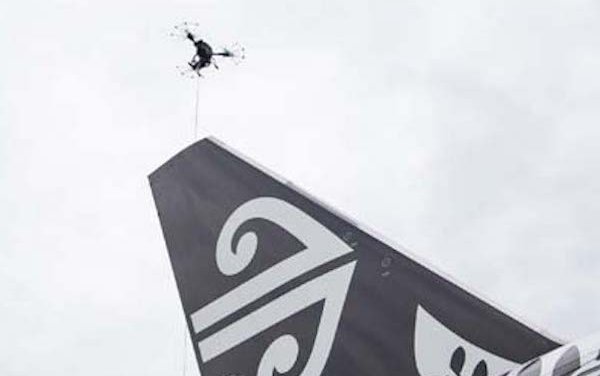 Drones inspecting aircraft is the reality today