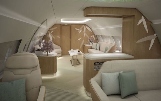 East meets West: VIP aircraft cabin concept "Nature's Touch" 