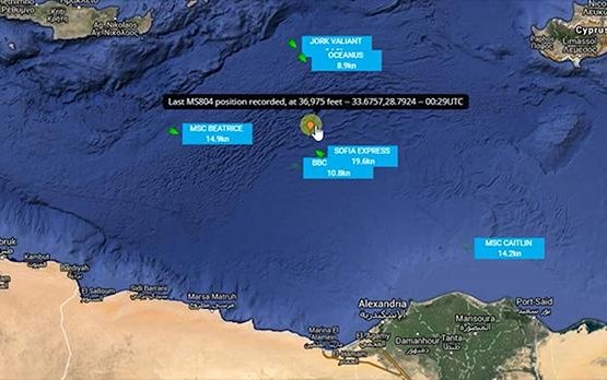 EgyptAir flight MS804 crash: 'Debris found'