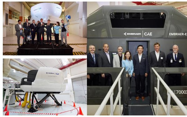 Embraer and CAE inaugurate Asia Pacific first E-Jets E2 full flight simulator in Singapore