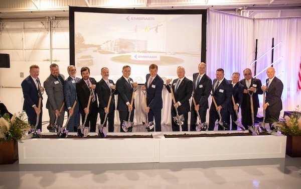Embraer celebrates the groundbreaking of its new MRO facility in Fort Worth