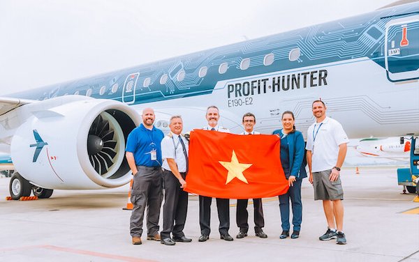 Embraer&rsquo; E190-E2 TechShark tours Vietnam - key to enhance domestic & regional connectivity 