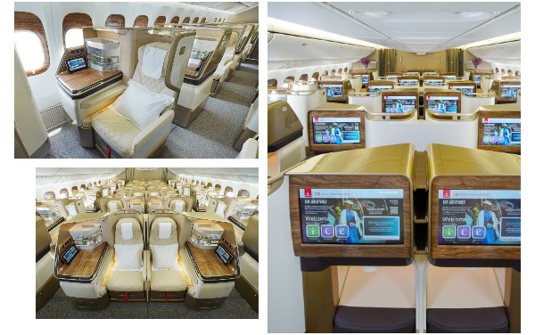 Emirates' first retrofitted 777 aircraft featuring its latest cabin interiors takes off to Geneva