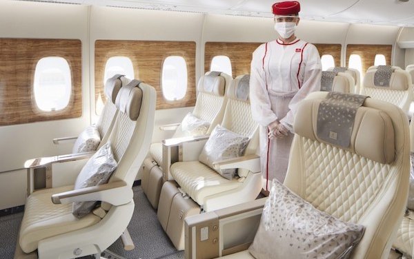 Emirates takes its newest A380 with premium economy to London