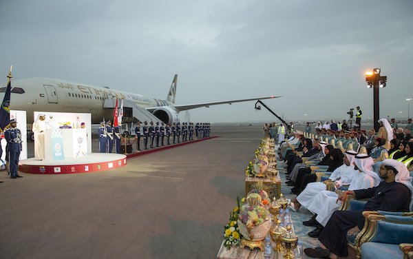 Etihad Airways flies The Special Olympics World Games Flame of Hope to Abu-Dhabi