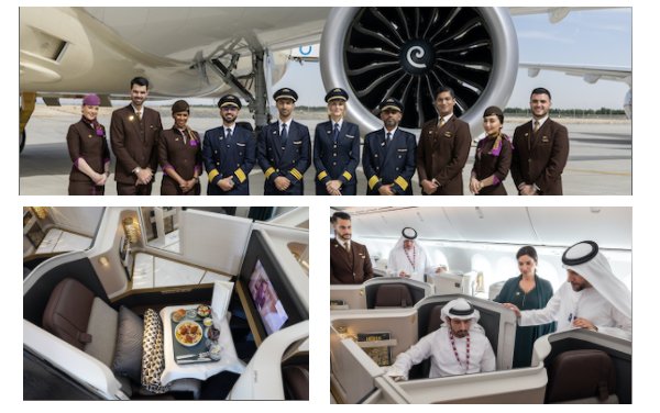 Etihad Airways' newest 787-9 Dreamliner on display at Dubai Airshow