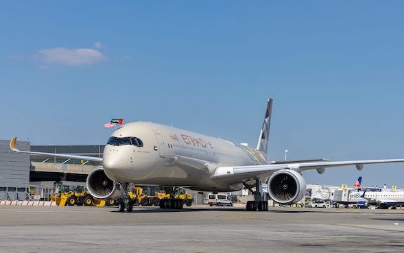 Etihad Airways &lsquo;Sustainable 50&rsquo; A350 made inaugural flight to New York