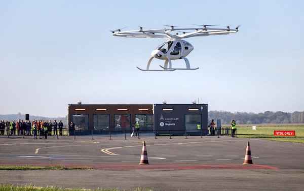 European Urban Air Mobility testing  - vertiport at Pontoise-Cormeilles inaugurated 