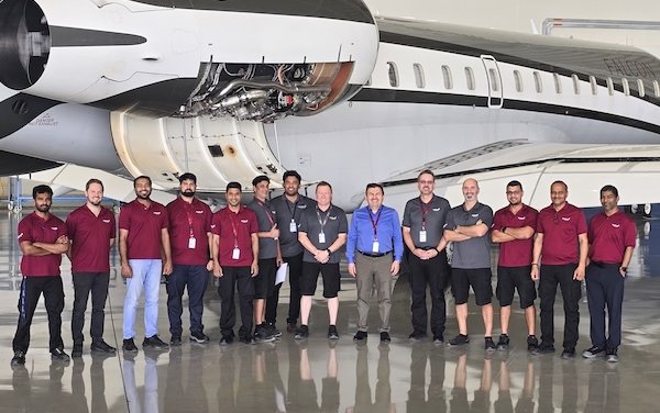 Falcon begins first base maintenance on Falcon&rsquo;s Global Express XRS