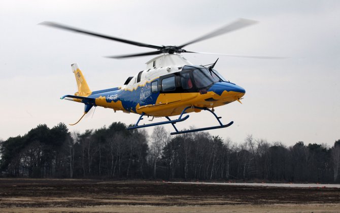 Finmeccanica AW109 Trekker helicopter performs first flight