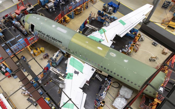 First ACJ320neo enters final assembly