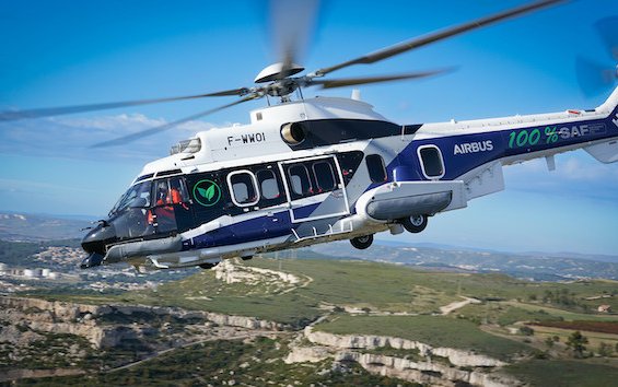 First Airbus helicopter flight with 100% sustainable aviation fuel