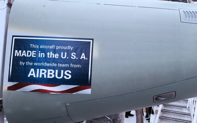 First Airbus Made in U.S. Rolls Out of the Alabama Final Assembly Line