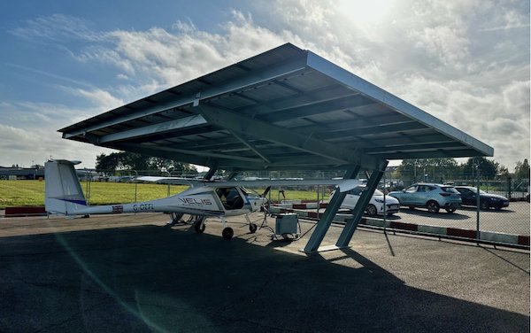 First electric plane charger at UK regional airport