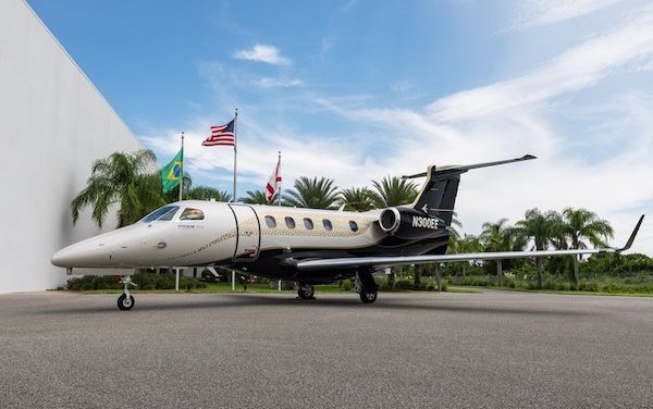 First Embraer Phenom 300E with new Bossa Nova interior delivered to PALS co-founder