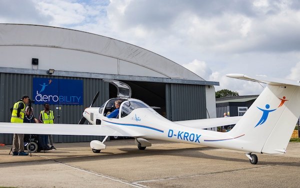 First enhanced Grob G109B Able showcase in Europe - Aerobility at AERO 2022
