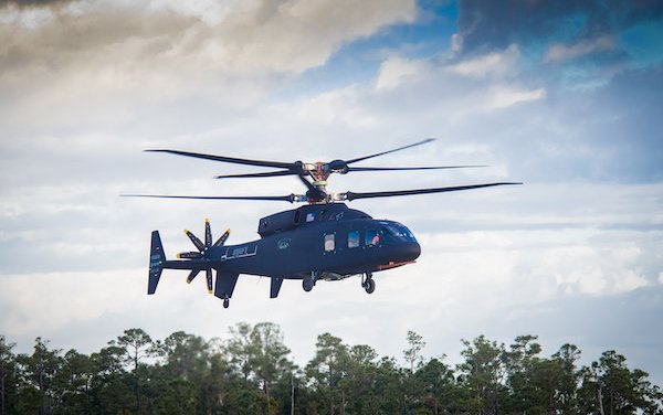 First flight of Sikorsky-Boeing SB>1 DEFIANT&trade; Helicopter