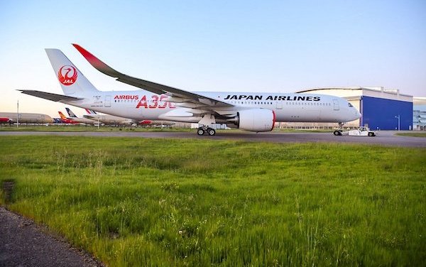 First JAL A350-900 rolls-out of Airbus paint shop