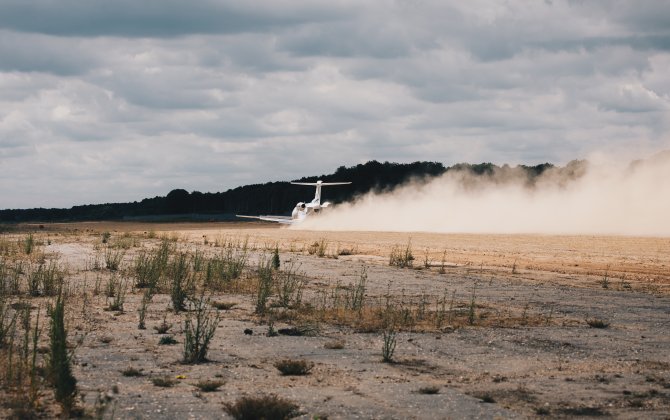 First Landing on an Unpaved Runway for the PC-24