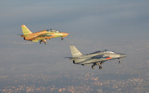 First M-345 production aircraft performs its maiden flight