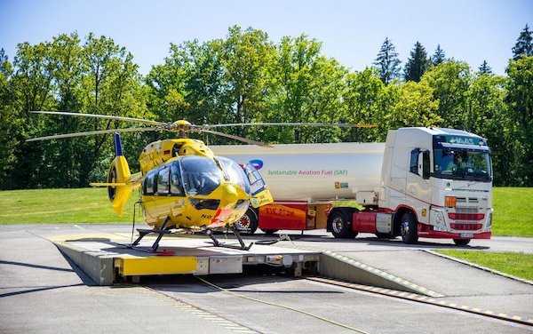 First rescue helicopter flies on sustainable aviation fuel