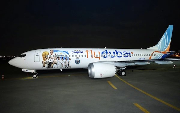 flydubai celebrates Argentina national football team&rsquo;s World Cup victory with two special liveries