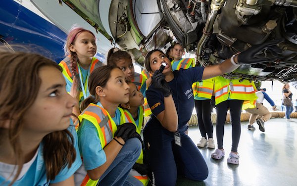 For the 9th year JetBlue Fly Like a Girl event fosters youth interest in aviation careers
