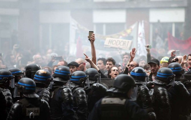 French protesters disrupt airport; gas shortages ease