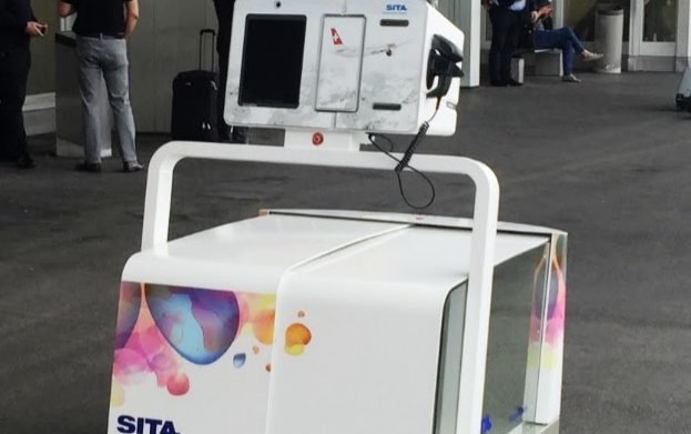 Geneva airport has introduced a baggage robot to take your luggage to the plane